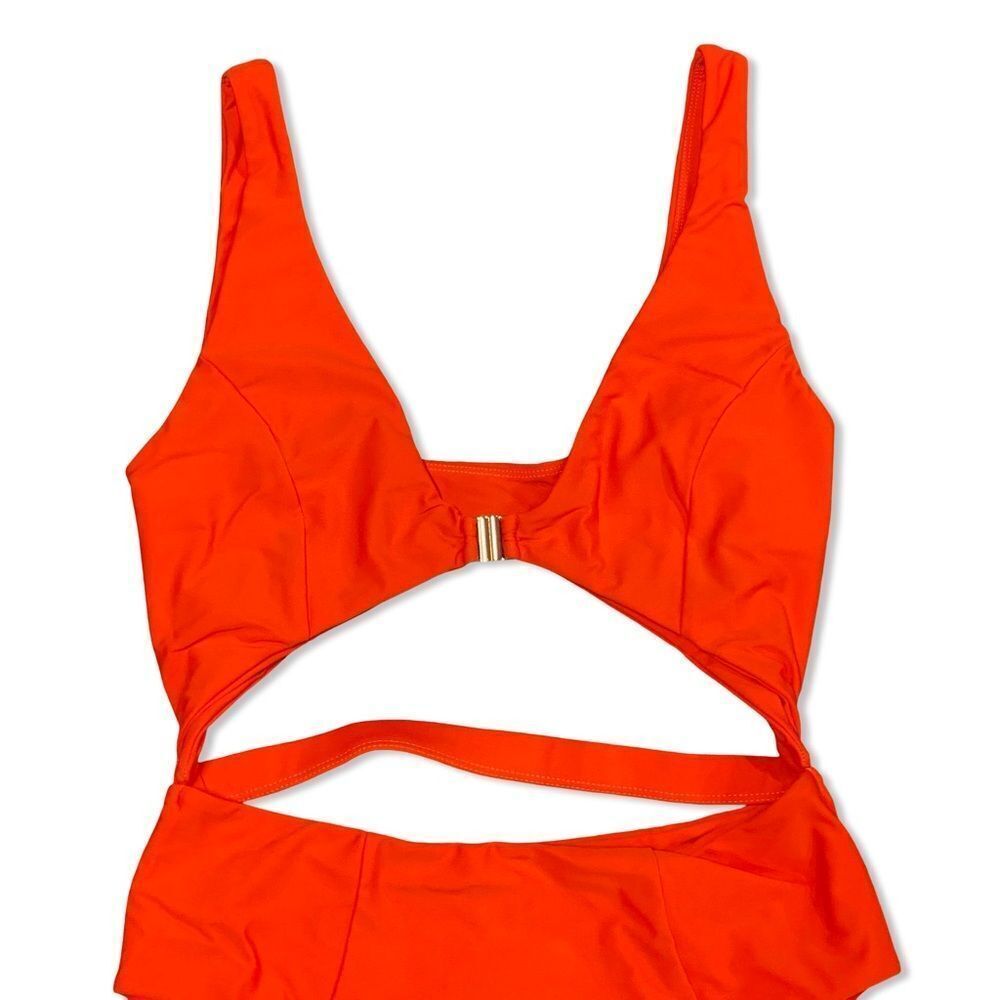 Lovewave Gin One Piece Hot Papaya
Vibrant Orange Cutout Swimsuit Revolve NWOT L - Picture 8 of 8
